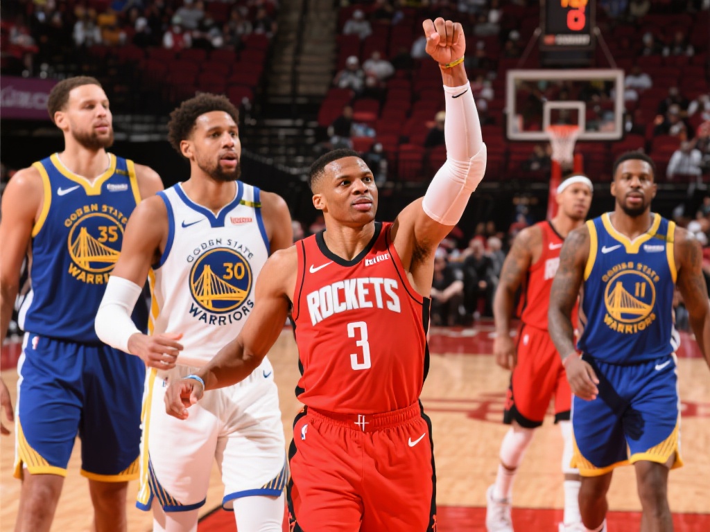 火箭队让勇士众将提前‘打卡下班’ 通过这场比赛,我们看到了火箭队的强大潜力